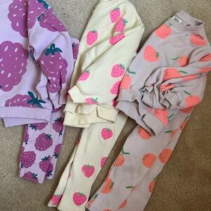 Zara Toddler Girls Ribbed Leggings and Swetshirt Sets